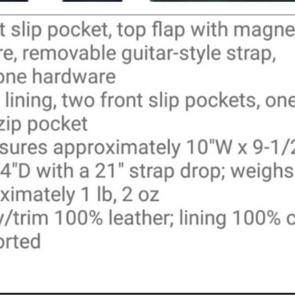 Brown and Cream Crossbody Bag with Wooden Body - Picture 4 of 6